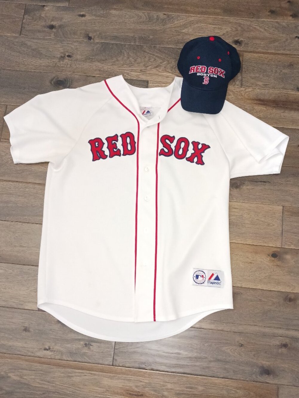 Boston Red Sox mlb jersey and hat bundle